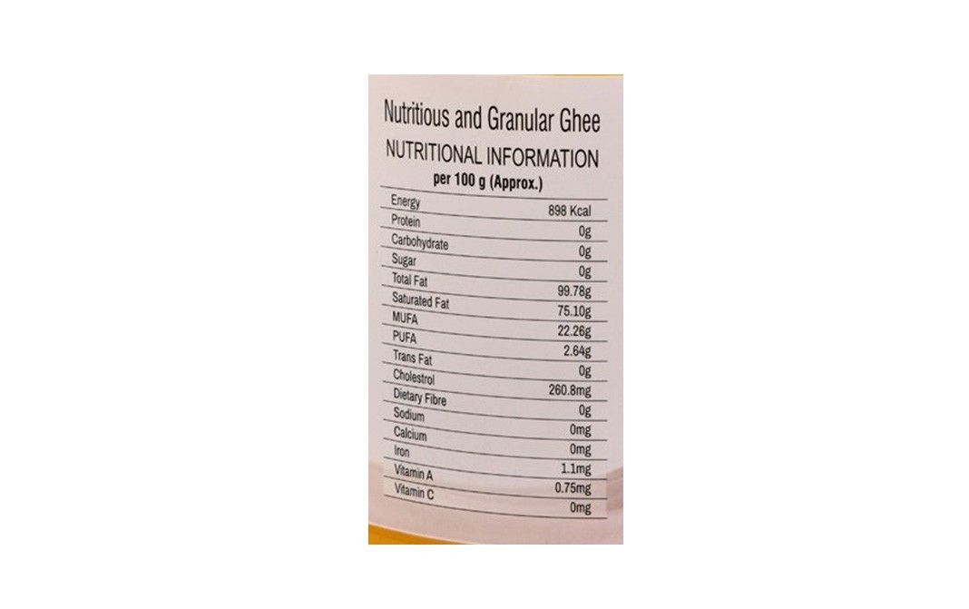 Sunshine Farm Artisan Cow Ghee (Fresh & Pure)    Plastic Jar  5 litre